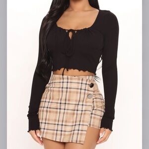 Black Long Sleeve Top